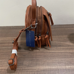 Multi Layers Retro Soft Leather Handbag Ladies Multi Pockets Crossbody Bag