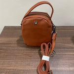 Multi Layers Retro Soft Leather Handbag Ladies Multi Pockets Crossbody Bag