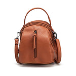 Multi Layers Retro Soft Leather Handbag Ladies Multi Pockets Crossbody Bag