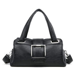 Obangbag Black Multi Function Shoulder Bag Multi Pocket Vintage iPad Handbag