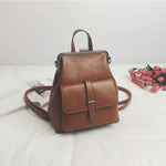 Obangbag Brown Multifunction Retro Vintage Backpack Shoulder Bag Backpack
