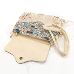 Obangbag Ladies Retro Fringed Shoulder Bag Small Soft Leather Work Crossbody Bag