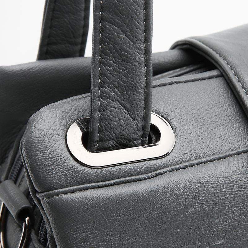 Obangbag Multi Function Shoulder Bag Multi Pocket Vintage iPad Handbag