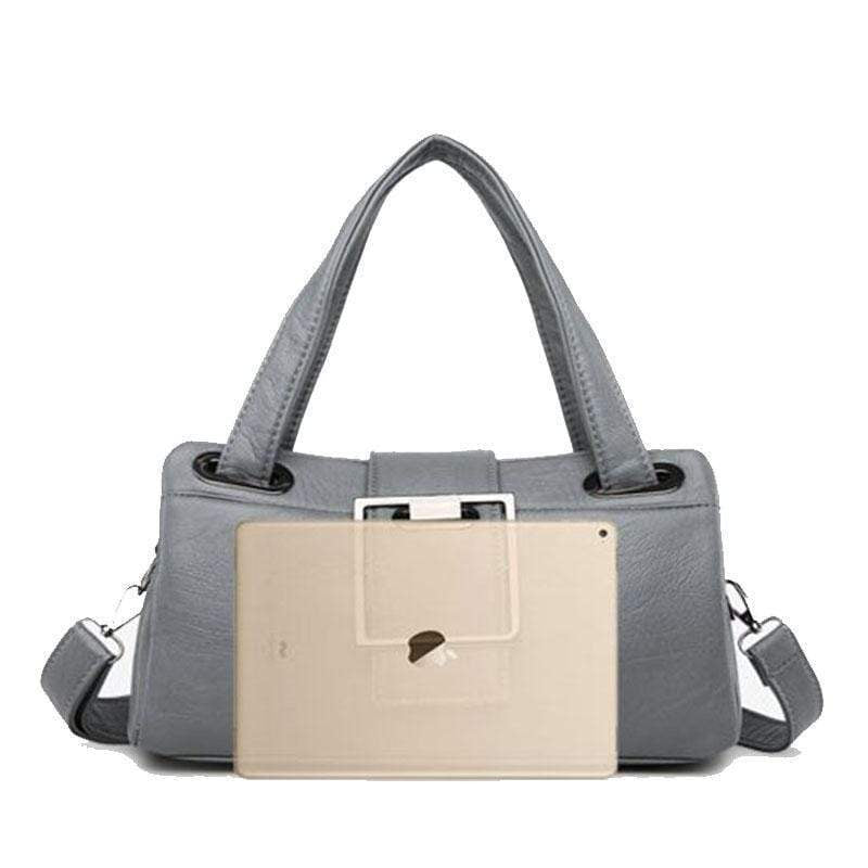 Obangbag Multi Function Shoulder Bag Multi Pocket Vintage iPad Handbag