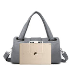 Obangbag Multi Function Shoulder Bag Multi Pocket Vintage iPad Handbag