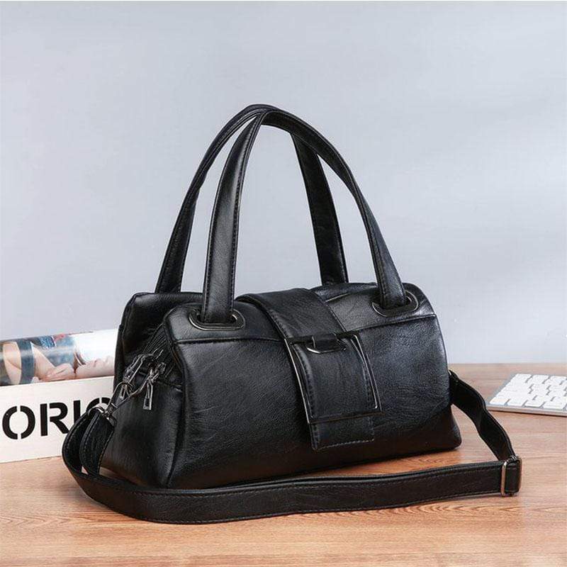 Obangbag Multi Function Shoulder Bag Multi Pocket Vintage iPad Handbag