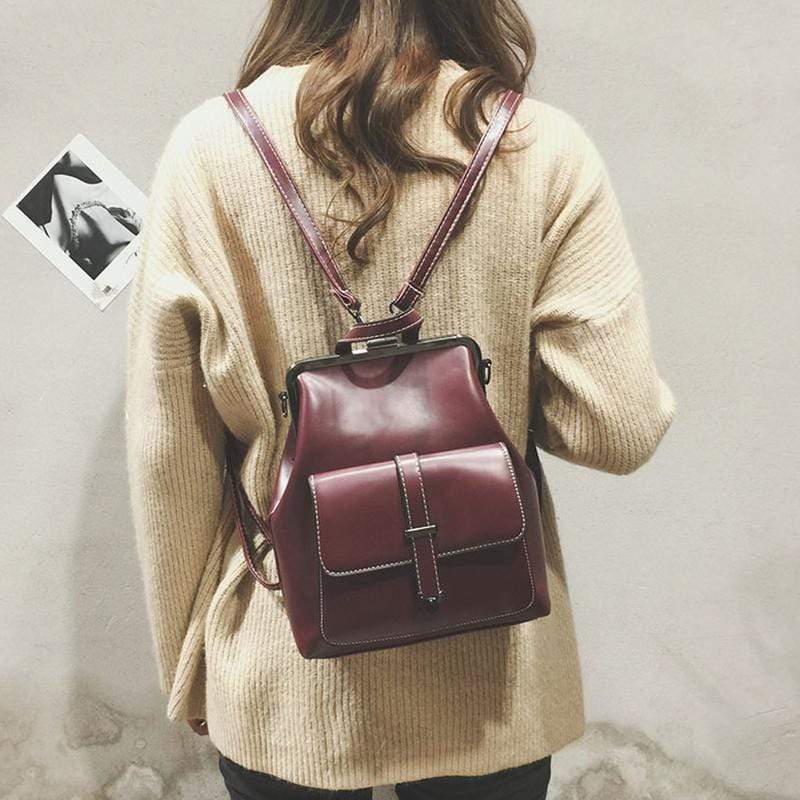 Obangbag Multifunction Retro Vintage Backpack Shoulder Bag Backpack