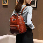 Obangbag Retro Vintage Large Capacity Oil Wax Backpack