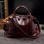 Obangbag Retro Vintage Oil Wax Leather Shoulder Bag for Women
