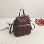 Obangbag Wine Red Multifunction Retro Vintage Backpack Shoulder Bag Backpack