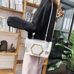 Obangbag Women Chic Designer Multifunction Clear Transparent Plastic Handbag Tote Bag Crossbody Bag for Work