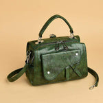 Obangbag Women Chic Stylish Roomy Multifunction Leather Handbag Crossbody Bag Backpack