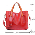 Obangbag Women Chic Vintage Large Capacity Multifunction Casual Soft Leather Tote Bag Handbag