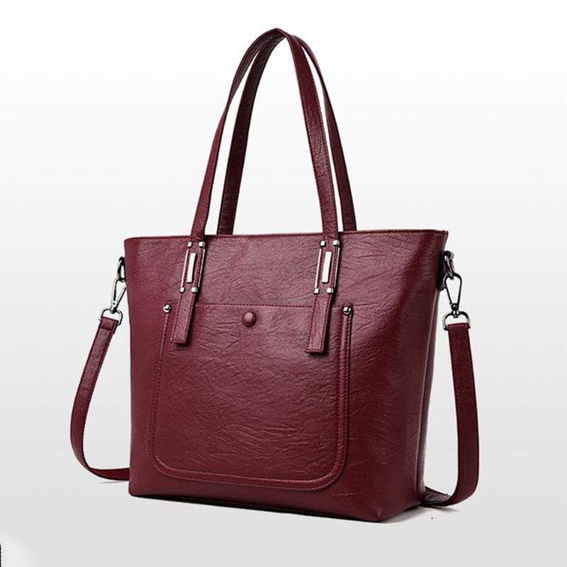 Obangbag Women Chic Vintage Large Capacity Multifunction Soft Leather Bag Set Crossbody Bag for Work for Travel