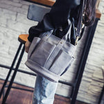 Obangbag Women Fashion Vintage Multi Pockets Multifunction Canvas Handbag Crossbody Bag Shoulder Bag