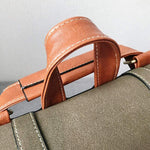 Obangbag Women Retro Stylish Vintage Simple Roomy Lightweight Leather Backpack Bookbag