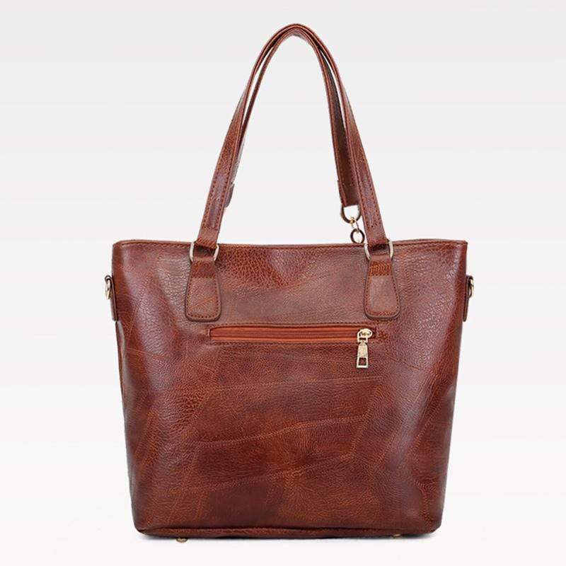 Obangbag Women Vintage Large Capacity Multifunction Professional Leather Bag Set Handbag Crossbody Bag Purse Card Holder