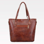 Obangbag Women Vintage Large Capacity Multifunction Professional Leather Bag Set Handbag Crossbody Bag Purse Card Holder