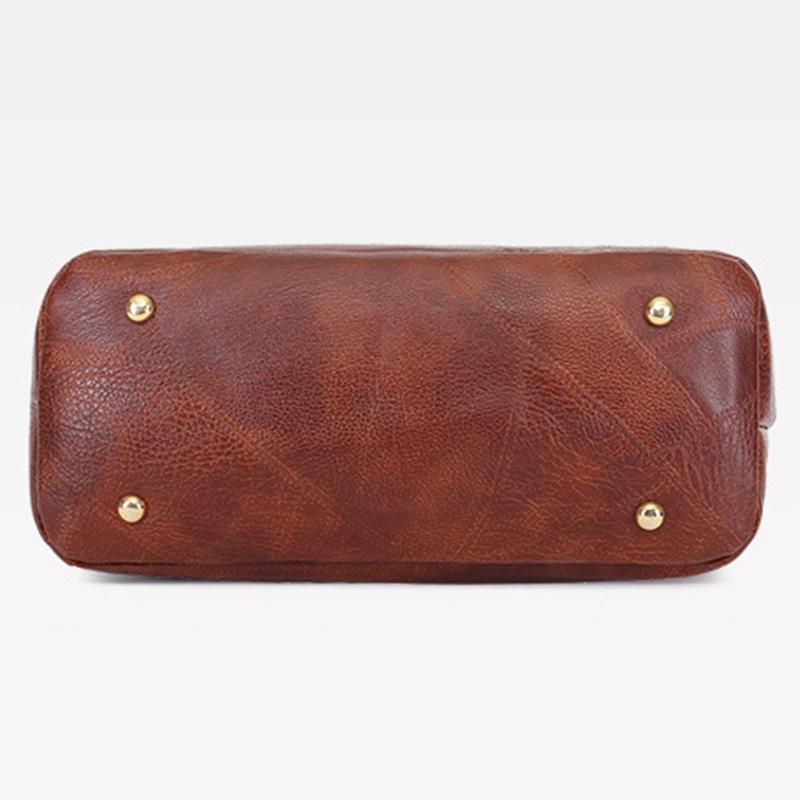 Obangbag Women Vintage Large Capacity Multifunction Professional Leather Bag Set Handbag Crossbody Bag Purse Card Holder