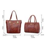 Obangbag Women Vintage Large Capacity Multifunction Professional Leather Bag Set Handbag Crossbody Bag Purse Card Holder