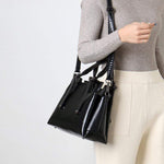 Obangbag Women Vintage Leather Large Capacity Multi-pockets Handbag
