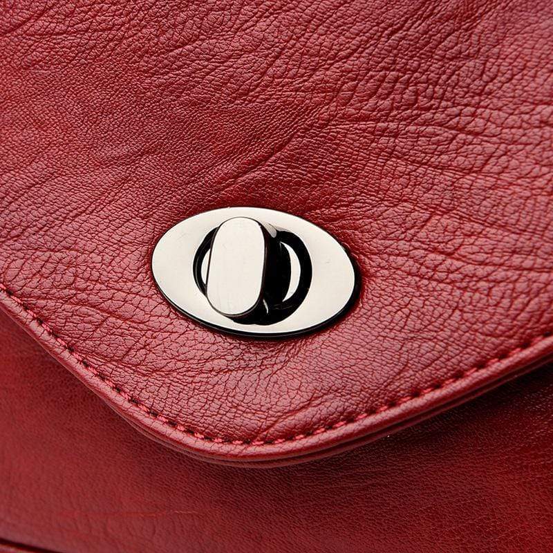 Obangbag Women Vintage Multifunction Roomy PU Leather Backpack Shoulder Bag Bookbag