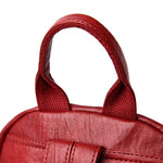 Obangbag Women Vintage Multifunction Roomy PU Leather Backpack Shoulder Bag Bookbag