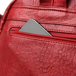 Obangbag Women Vintage Multifunction Roomy PU Leather Backpack Shoulder Bag Bookbag