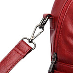 Obangbag Women Vintage Multifunction Roomy PU Leather Backpack Shoulder Bag Bookbag