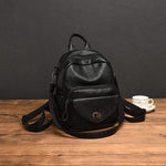 Obangbag Women Vintage Multifunction Roomy PU Leather Backpack Shoulder Bag Bookbag